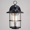 Vaxcel Lake Shore Steel 1 Light LED Compatible Black Coastal Outdoor Wall Lantern Clear Glass T0741 - alternate 10